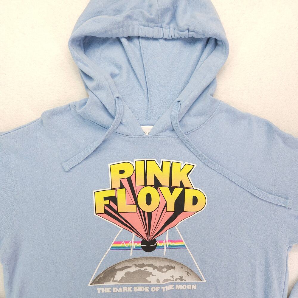 Pink Floyd Pullover Long Sleeve Casual Hoodie Womens Size Large L Blue